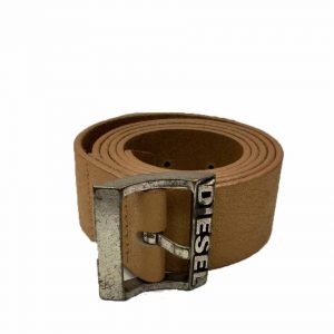DIESEL STRAP LEATHER BELT 00SCLU-0EAGM-71N-BEIGE