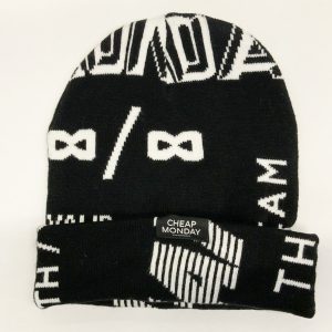 CHEAP MONDAY CHEAP BEANIE 046509220010-BLACK/WHITE