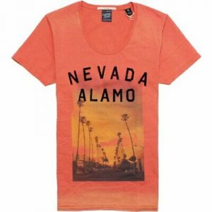 SCOTCH & SODA T-SHIRT 1405-12.51314-11-BURNT ORANGE