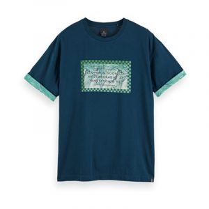 SCOTCH & SODA T-SHIRT 158523 - 3850 ARCTIC TEAL