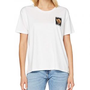SCOTCH & SODA WOMEN'S OVERSIZED CREWNECK TEE WITH ARTWORKS T-SHIRT 159267 - 0006