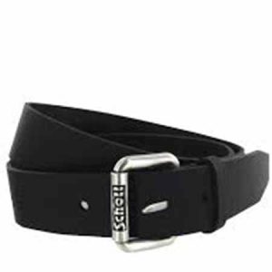 SCHOTT NYC SPLIT COW LEATHER BELT SC17255 02-BLACK