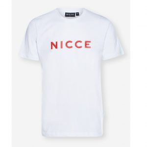 NICCE MERCURY T-SHIRT 192-1-09-08-0186-WHITE/AURORA RED