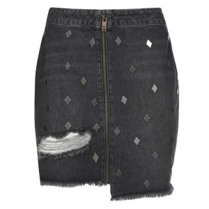 ONE TEASPOON DISOBEDIENT VIXEN SKIRT 21445-BLACK WHISKE
