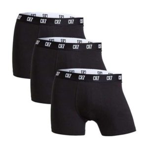 CHRISTIANO RONALDO TRUNK COTTON STRETCH PACK OF 3 8100-49-900-BLACK