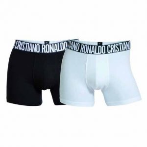 CHRISTIANO RONALDO TRUNK COTTON STRETCH PACK OF 2 8103-49-900-BLACK/WHITE