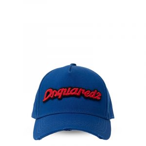 DSQUARED2 BASEBALL CAP WITH LOGO BCM0358 05C00001 3072-BLUE