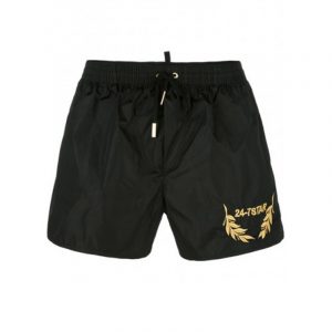 DSQUARED2 SWIM SHORTS D7B641370-BLACK