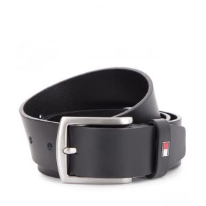 TOMMY HILFIGER NEW DENTON BELT 3.5 ADJ E3578AI208 990-BLACK