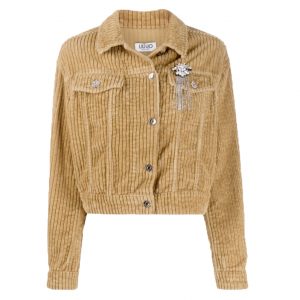 LIU JO VELVET JACKET F69415 T411-71327-LIGHT TAN