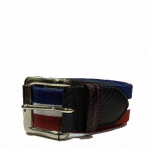 HACKETT AMR CASUAL BELT HM411063-999-NAVY/WHITE/RED