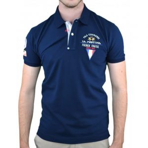 LA MARTINA POLO S/S PIQUET STRETCH JMP604 PK001 07017-NAVY