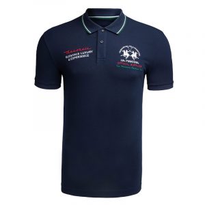 LA MARTINA MAN POLO PIQUET STRETCH LMPM30 PK001 07017-NAVY