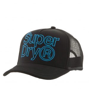 SUPERDRY LINEMAN TRUCKER CAP M9010003A-02A-BLACK