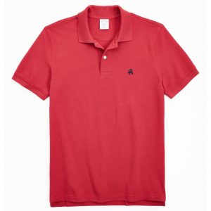 BROOKS BROTHER PERFORMANCE POLO SUPIMA COTTON STRETCH SLIM FIT 4040 00024399-064-RED