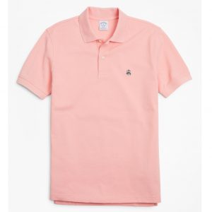 BROOKS BROTHER PERFORMANCE POLO SUPIMA COTTON STRETCH SLIM FIT 4040 00132491-051-SOFT PINK