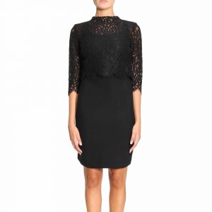 TWINSET LACE DRESS TA721U BLACK