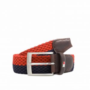 TOMMY HILFIGER SHANE STP BELT E387893848 615-NAVY/RED