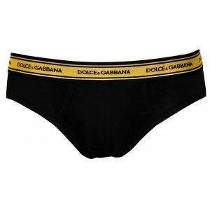 DOLCE GABBANA STRETCH MICROMODAL MIDI BRIEF OMB34 N0000-BLACK