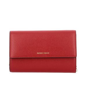 EMPORIO ARMANI WALLET Y3H186 YH15A 83917 RUBY RED/DARK BLUE