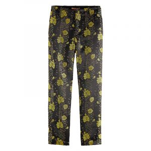 SCOTCH & SODA TAILORED PANTS IN FLORAL JACQUARD 159071-0217-COMBO A