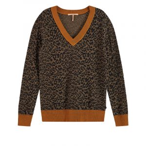 SCOTCH & SODA V-NECK KNIT IN VARIOUS PATTERNS 159219-0221-COMBO E
