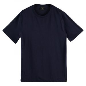 SCOTCH & SODA CLASSIC SOLID ORGANIC COTTON CREWNECK T-SHIRT 160845-0002-NIGHT