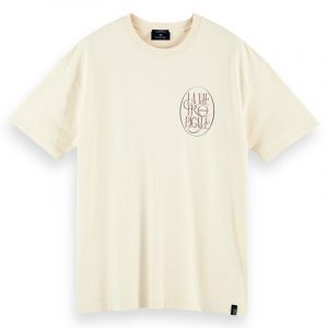 SCOTCH & SODA CREWNECK T-SHIRT WITH CHEST ARTWORK 160848-0086-KIT