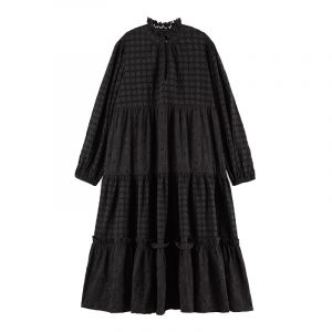 SCOTCH & SODA COTTON DRESS IN BRODERIE ANGLAISE 161512-0008-BLACK