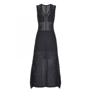 PINKO LONG KNIT DRESS 1G15QE Y6SZ Z99-BLACK