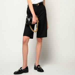 PINKO HIGH-WAIST BERMUDA SHORTS 1G15T1 Y6W9 Z99-BLACK