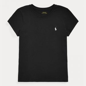 POLO RALPH LAUREN COTTON CREWNECK T-SHIRT 211734144003-POLO BLACK