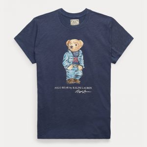 POLO RALPH LAUREN POLO BEAR CREWNECK T-SHIRT 211785567002-CLASSIC ROYAL
