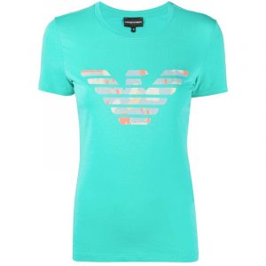 EMPORIO ARMANI T-SHIRT 3H2T8A2J07Z 0533 - VERDE ASTRATTO