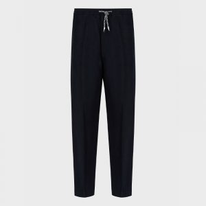 EMPORIO ARMANI DRAWSTRING TROUSER 3K1PQ1 1NWZZ 0920-BLU NAVY