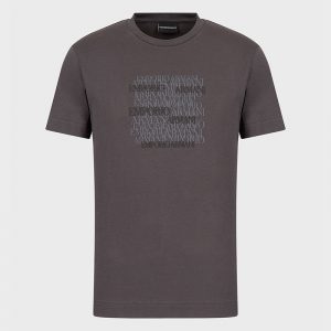 EMPORIO ARMANI SUPIMA T-SHIRT 3K1TD6 1JSHZ 0679-GRIGIO CASTELLO