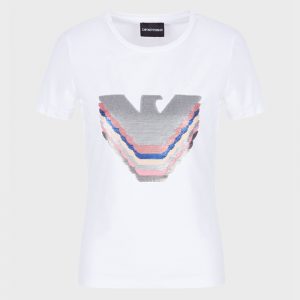 EMPORIO ARMANI STRETCH T-SHIRT 3K2T6A 2JQAZ 0100-BIANCO OTTICO