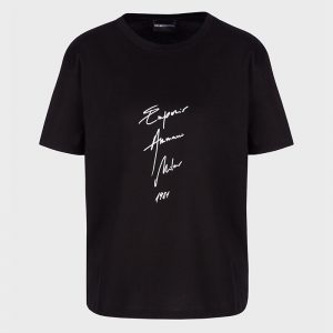 EMPORIO ARMANI MILANO 1981 T-SHIRT 3K2T7B 2J95Z 0999-NERO