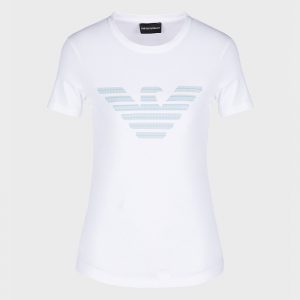 EMPORIO ARMANI STRETCH T-SHIRT 3K2T7N 2J07Z 0100-BIANCO OTTICO