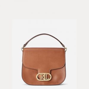 LAUREN RALPH LAUREN LEATHER SMALL ADDIE CROSSBODY 431818730002âˆ’LAUREN TAN