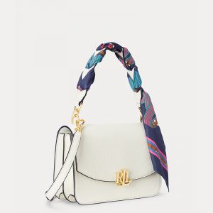 LAUREN RALPH LAUREN PRINT-SCARF MADISON CROSSBODY BAG 431826831004âˆ’VANILLA