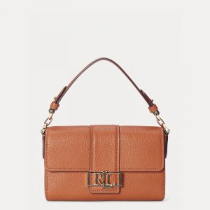 LAUREN RALPH LAUREN LEATHER SPENCER SHOULDER BAG 431794998002âˆ’LAUREN TAN