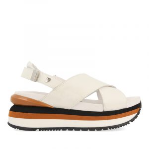 GIOSEPPO METAIRIE PLATFORM SANDALS 62958-WHITE