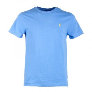 POLO RALPH LAUREN CUSTOM SLIM FIT CREWNECK T-SHIRT 710671438057-HARBOR ISLAND BLUE