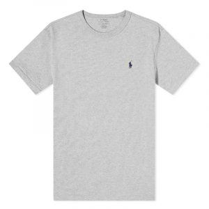 POLO RALPH LAUREN CLASSIC FIT JERSEY CREWNECK T-SHIRT 710811284004-ANDOVER HEATHER/C7996