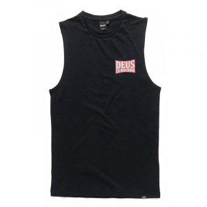 DEUS EX MACHINA ROGERS MUSCLE T-SHIRT DMP201831A-BLK-BLACK