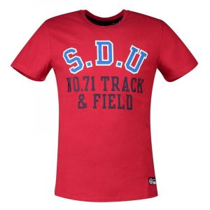 SUPERDRY TRACK AND FIELD GRAPHIC T-SHIRT M1010846A-XSJ-CHILLI PEPPER