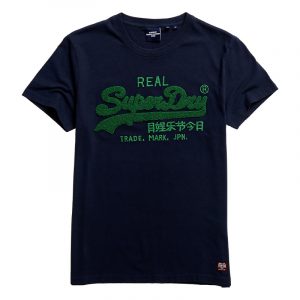 SUPERDRY VL CHENILLE T-SHIRT M1011005A-09S-NAUTICAL NAVY