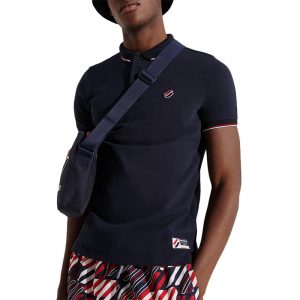 SUPERDRY SPORTSTYLE TWIN TIPPED POLO M1110208A-JKE-DEEP NAVY