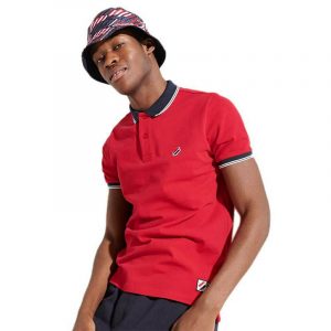 SUPERDRY SPORTSTYLE TWIN TIPPED POLO M1110208A-OPI-RISK RED